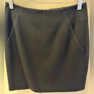 Loft size 0 black miniskirt